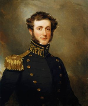 Lieutenant Philip Augustus Stockton by Henry Inman Oil Painting