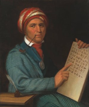 Sequoyah by Henry Inman Oil Painting