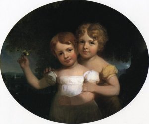 The Children of Bishop George W. Doane Oil painting by Henry Inman