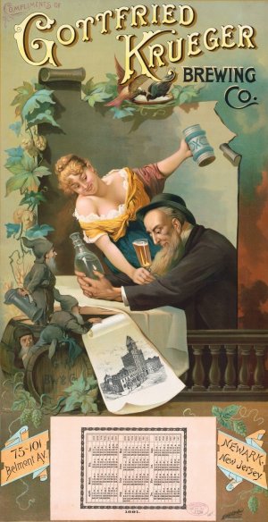 Compliments of Gottfried Krueger Brewing Co. by Henry Jerome Schile Oil Painting
