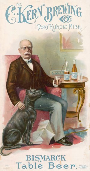 The C. Kern brewing co., Port Huron, Mich., Bismarck table beer by Henry Jerome Schile Oil Painting