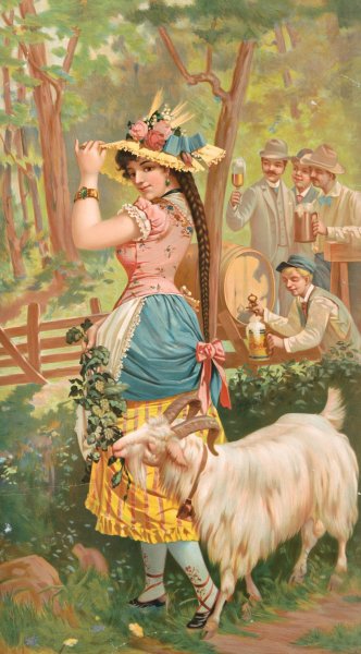 White bock (no. 113)  by Henry Jerome Schile - Hand-Painted Oil Painting Reproduction