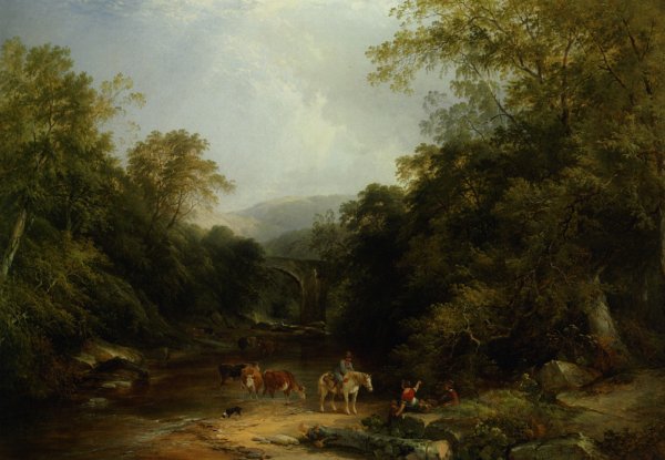 The Vale of Ashburton by Henry John Boddington - Hand-Painted Oil Painting Reproduction