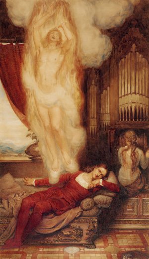 The Aspiration of a Soul While Listening to Music by Henry John Stock Oil Painting