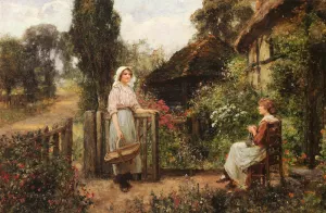 Friendly Neighbors by Henry John Yeend King - Oil Painting Reproduction