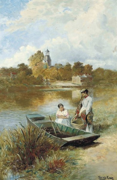Main Product Photo of Sunbury-On-Thames  Painting by Henry John Yeend King
