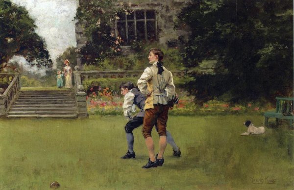 Main Product Photo of The Bowlers Painting by Henry John Yeend King