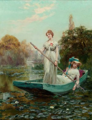 The lady of the lake by Henry John Yeend King Oil Painting