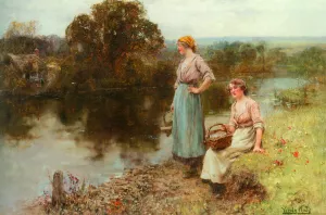 Waiting for the Ferryman by Henry John Yeend King Oil Painting