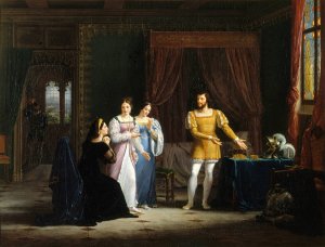 La generosite de Bayard Oil painting by Henry-Joseph Boichard
