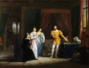 La generosite de Bayard by Henry-Joseph Boichard Oil Painting