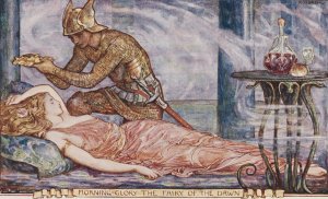 Morning-Glory the fairy of the Dawn by Henry Justice Ford Oil Painting