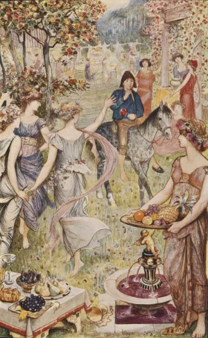 Peronnik in the Vale of pleasure by Henry Justice Ford Oil Painting
