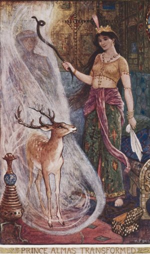 Prince Almas transformed by Henry Justice Ford Oil Painting