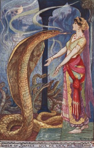 Queen of the Snakes give me back my husband by Henry Justice Ford Oil Painting