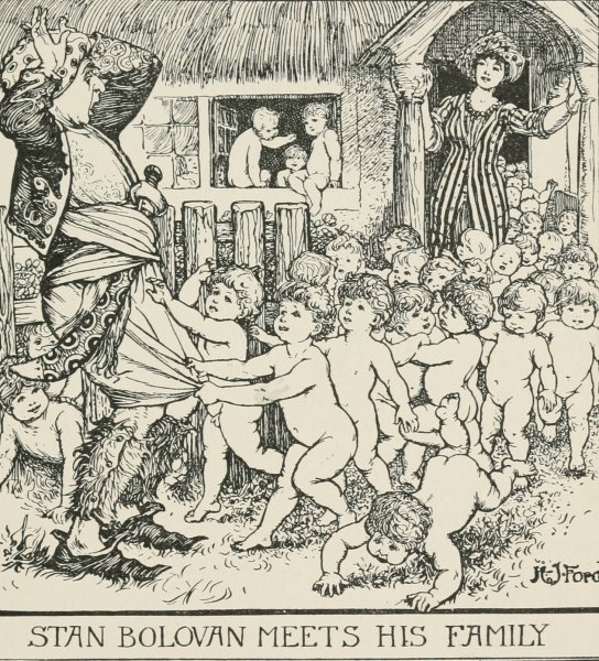 Stan Bolovan meets his Family  by Henry Justice Ford - Hand-Painted Oil Painting Reproduction