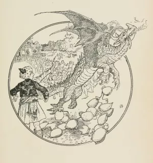 The Dragon alarmed by Henry Justice Ford Oil Painting