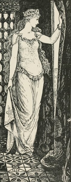 The Princess at the Curtain by Henry Justice Ford Oil Painting