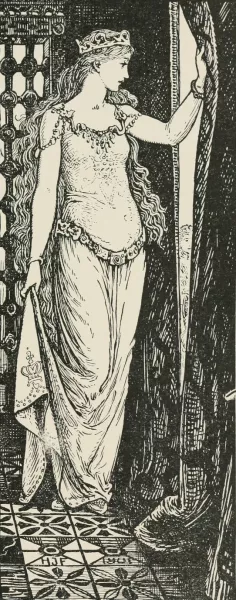 The Princess at the Curtain by Henry Justice Ford Oil Painting