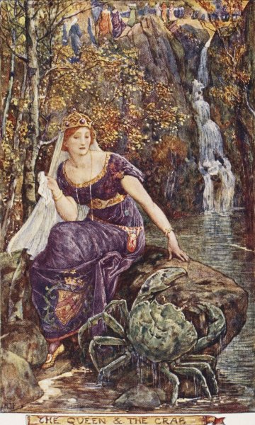 The queen and the crab  by Henry Justice Ford - Hand-Painted Oil Painting Reproduction