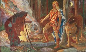The Witch and the Prince by Henry Justice Ford Oil Painting