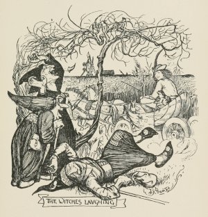 The Witches laughing by Henry Justice Ford Oil Painting