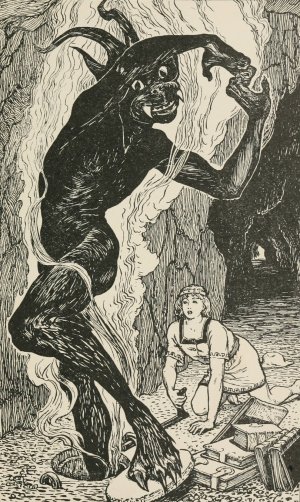 Virgilius and the Evii Spirit by Henry Justice Ford Oil Painting