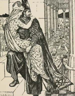 Virgilius the Sorcerer carries away the Princess of Babylon by Henry Justice Ford Oil Painting