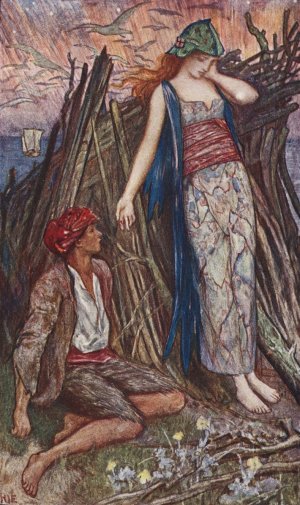 You will have to make me your wife said the Eld-maiden by Henry Justice Ford Oil Painting