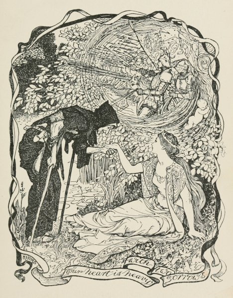 Your Heart is Heavy with Two Sorrows  by Henry Justice Ford - Hand-Painted Oil Painting Reproduction