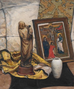 The Madonna of Ivory by Henry Keller Oil Painting