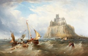 St. Michael's Mount, Cornwall by Henry King Taylor Oil Painting