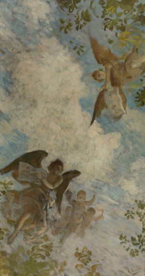 Genie des lettres by Henry Lerolle Oil Painting