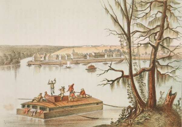 Bayou Sacra, Louisiana by Henry Lewis - Hand-Painted Oil Painting Reproduction