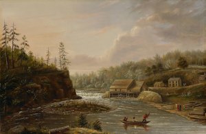 Cheever's Mill on the St. Croix River by Henry Lewis Oil Painting
