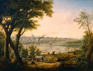 Saint Louis in 1846 by Henry Lewis Oil Painting