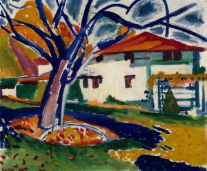 Blue Trees by Henry Lyman Sayen Oil Painting