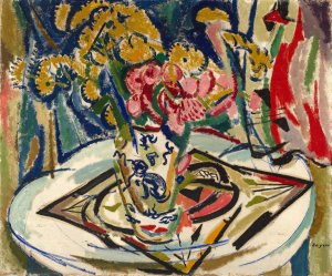 Flowers by Henry Lyman Sayen Oil Painting
