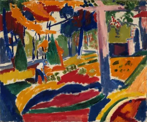 Garden by Henry Lyman Sayen Oil Painting