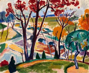 Landscape, Bridge, Huntingdon Valley by Henry Lyman Sayen Oil Painting
