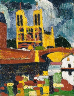 Notre Dame by Henry Lyman Sayen Oil Painting
