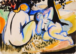 Nudes by Henry Lyman Sayen Oil Painting