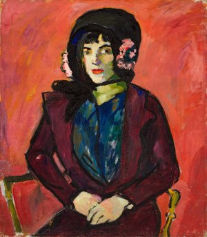 Portrait of a Girl by Henry Lyman Sayen Oil Painting