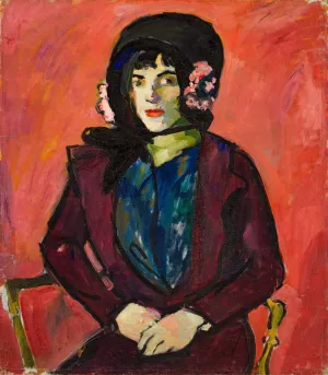 Portrait of a Girl by Henry Lyman Sayen Oil Painting