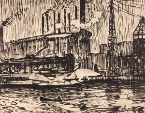 Schuylkill no. 5 by Henry Lyman Sayen Oil Painting