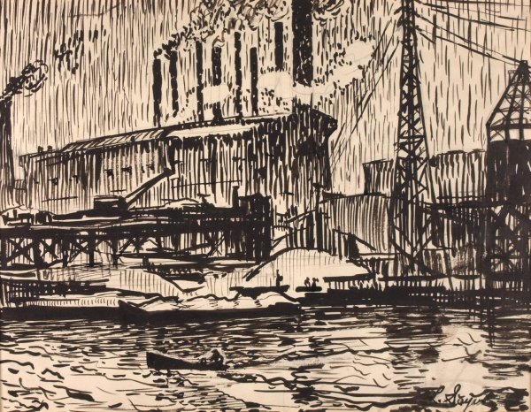 Schuylkill no. 5 by Henry Lyman Sayen - Hand-Painted Oil Painting Reproduction