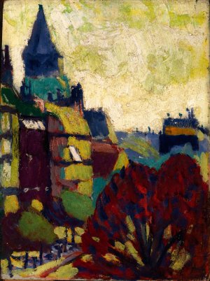 St. Germain des Pres by Henry Lyman Sayen Oil Painting