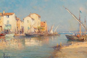 Motif Of Martigues by Henry Malfroy Oil Painting