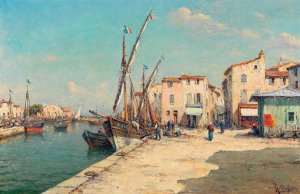 Port du Brone by Henry Malfroy Oil Painting