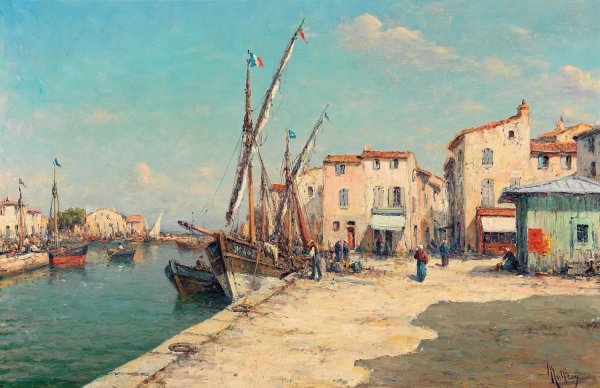 Main Product Photo of Port du Brone  Painting by Henry Malfroy